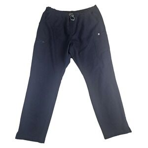 Figs Yola Skinny Scrub Pants‎ Womens XL Navy Blue Stretch Pockets Medical Dental